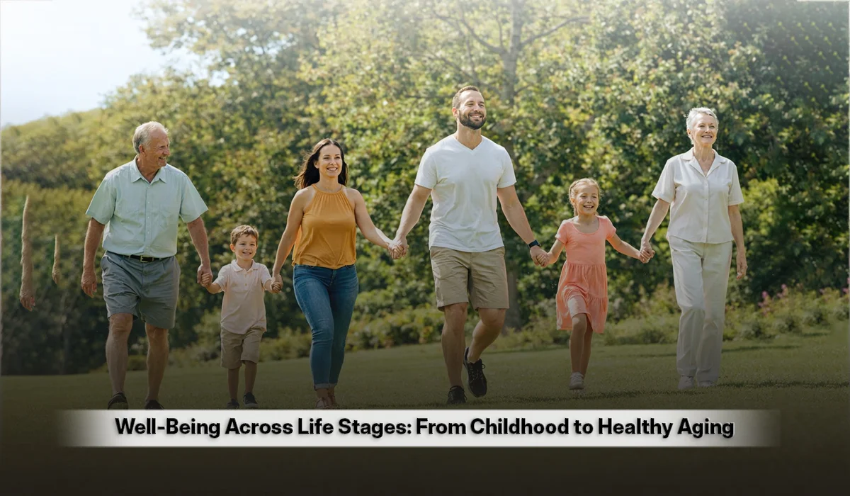 Well Being Across Life Stages: From Childhood to Healthy Aging