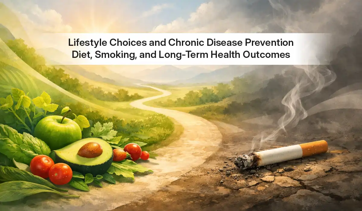 Lifestyle choices and chronic disease prevention refers to the intentional actions individuals take to reduce their risk of long-term, non-communicable diseases. Chronic diseases develop slowly, often over years or decades, and are influenced heavily by behavior rather than infection