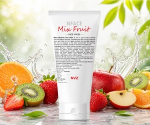 Nface Mix Fruit Face Wash - Multi-Vitamin Gentle Cleanser for Glowing and Hydrated Skin