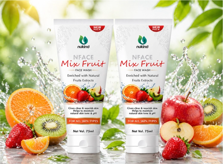 NFACE MIX FRUIT FACEWASH@3