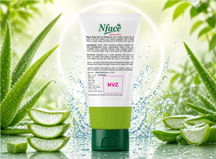 NFACE MOISTURIZING FACEWASH@3