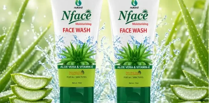 Nface Moisturizing Facewash with Aloe Vera & Vitamin E for Deep Hydration and Soft Skin
