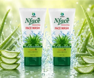Nface Moisturizing Facewash with Aloe Vera & Vitamin E for Deep Hydration and Soft Skin
