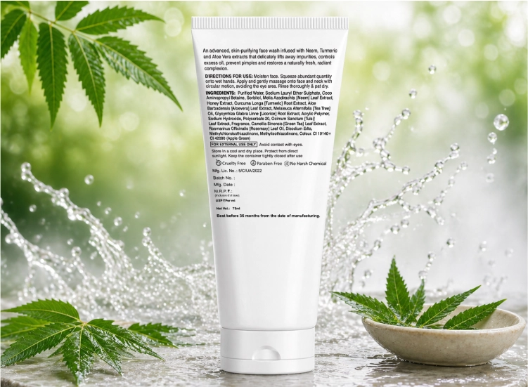 NFACE PURIFYING NEEM FACEWASH@3