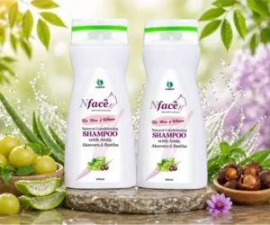 NFace Shampoo 200ml - Gentle Daily Use Shampoo for Reduced Hair Fall and Smooth Hair Texture