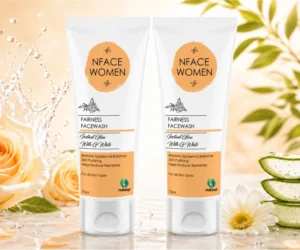 NFace Women Face Wash 75ml with G-White, Saffron & Rose for Skin Glow and Even Tone