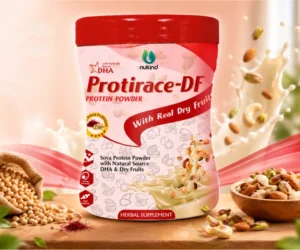 Protirace-DF Powder Kesar Pista 200gm | High Protein Supplement with Natural DHA for Daily Nutrition