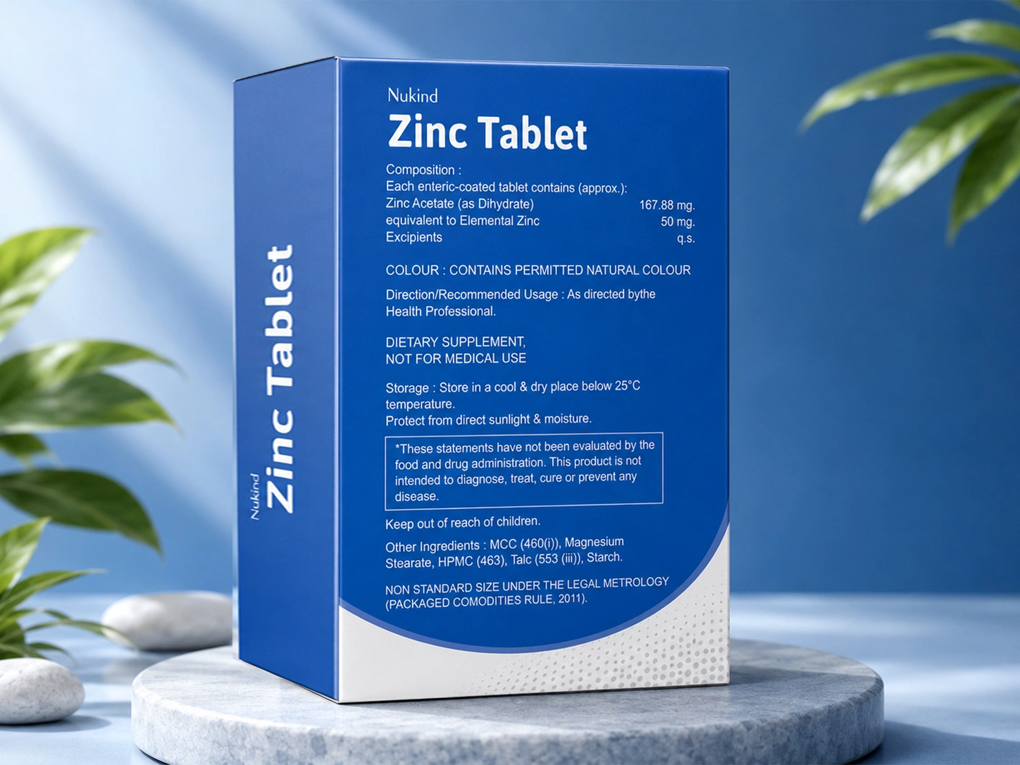 NUKIND ZINC TABLET NUKIND ZINC TABLET