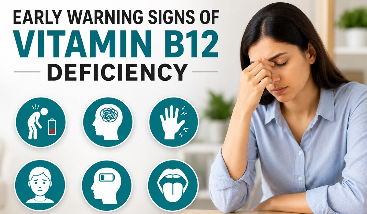 In India, Vitamin B12 deficiency is increasingly common due to vegetarian diets, digestive disorders, and age-related absorption issues. Recognizing the warning signs early can help prevent serious complications and improve overall well-being.