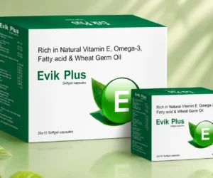 Wellness Starts From Within.” EVIK PLUS Softgelatin