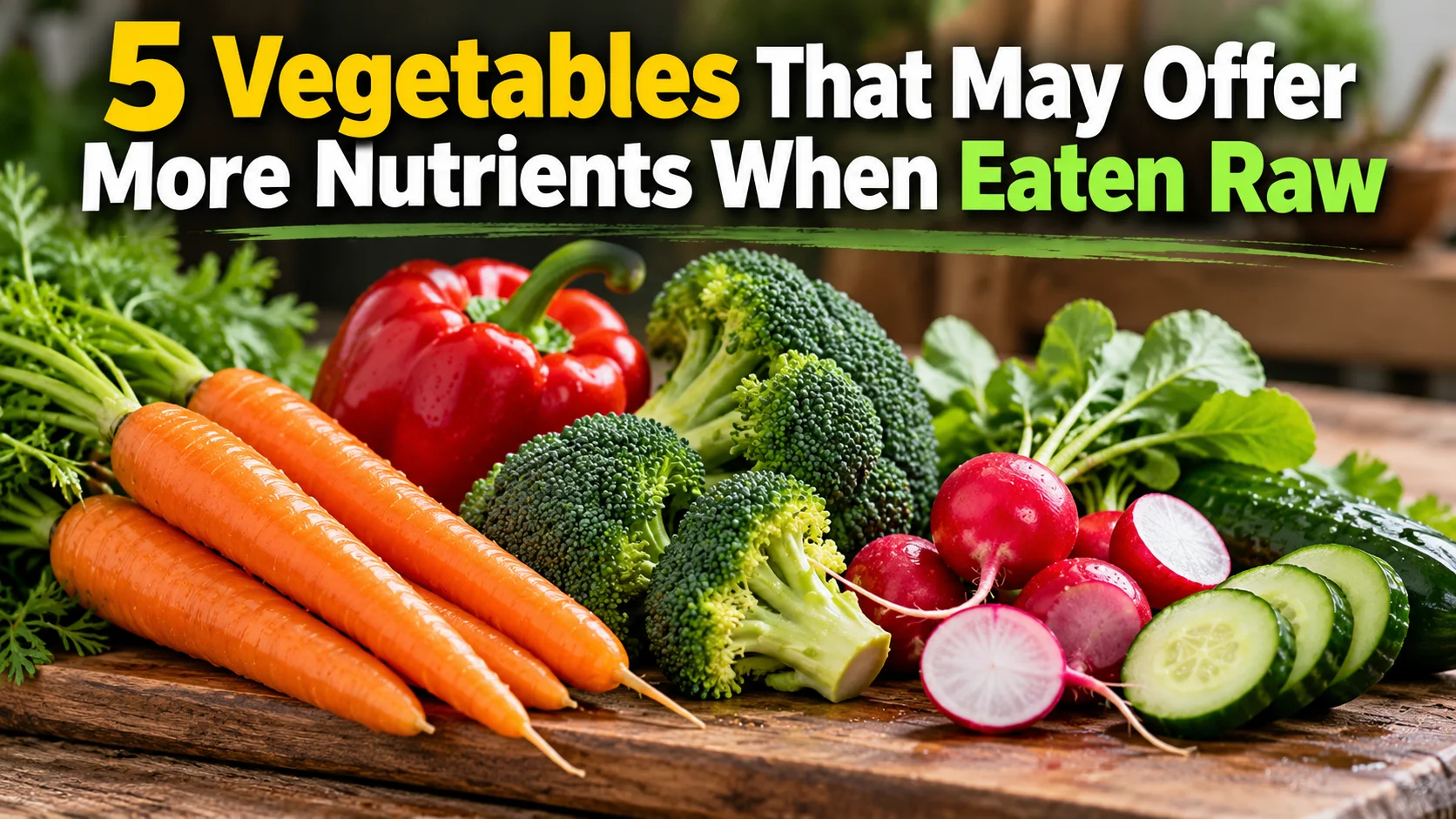 5 Vegetables That May Offer More Nutrients When Eaten Raw