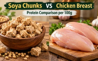 Soya Chunks vs Chicken Breast: Protein Comparison per 100g